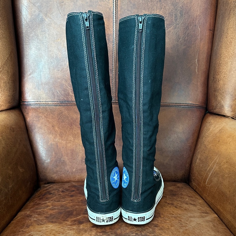 Converse Tall Black Lace-Up Boots with Purple Laces - Picture 7 of 10